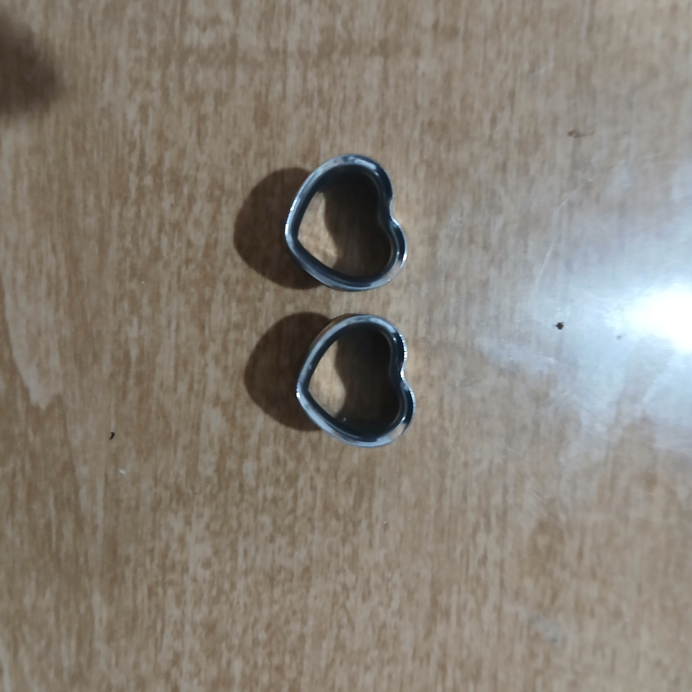 Silver Heart-Shaped Cookie Cutters